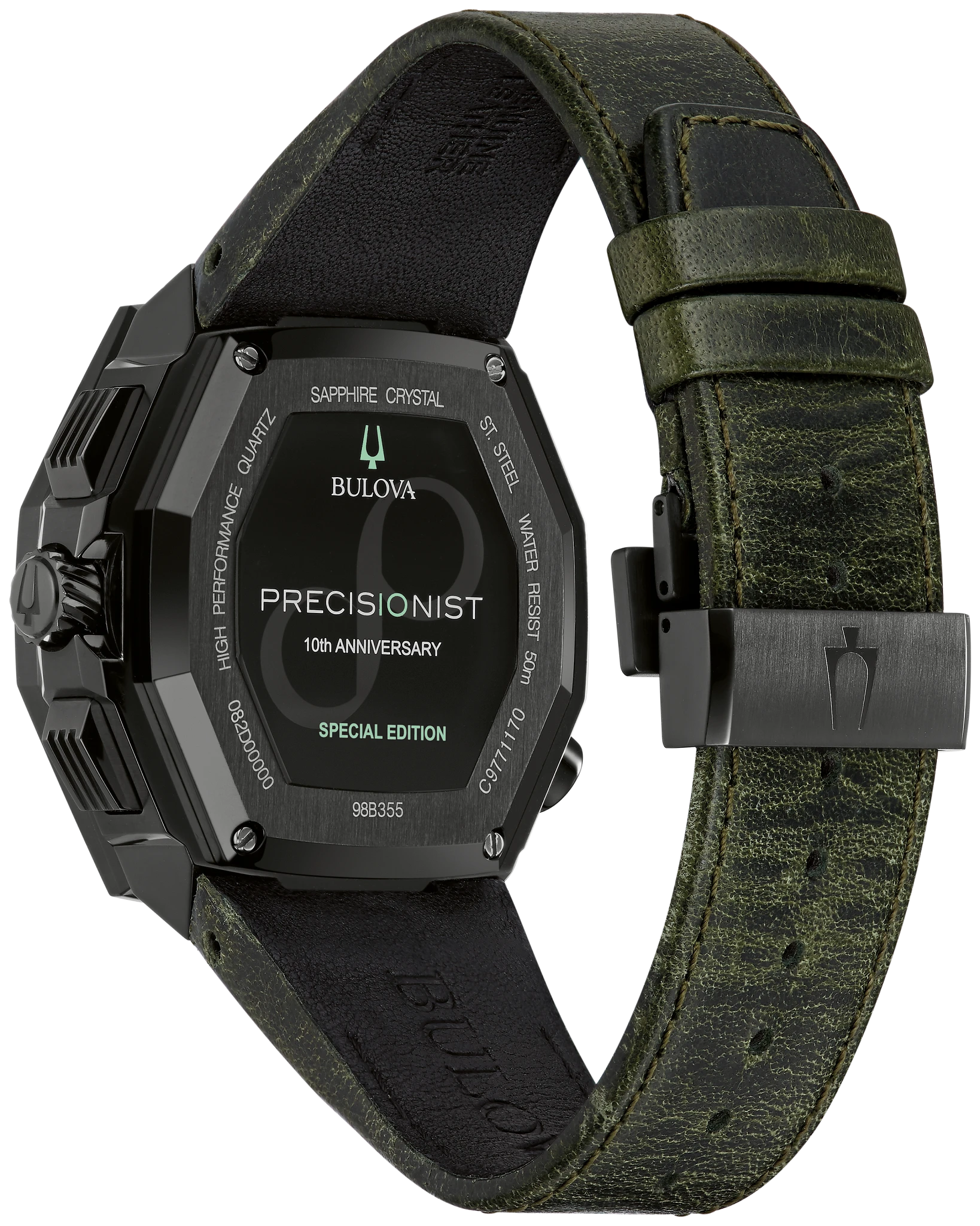 Black Dial Leather Strap Series X SE 98B355 | Bulova